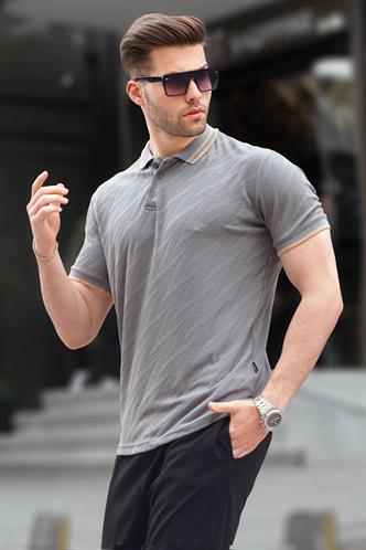 Füme Polo Yaka Regular Fit Erkek T-shirt 6110