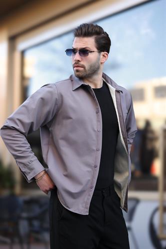 Füme İçi Polarlı Erkek Gömlek E6759