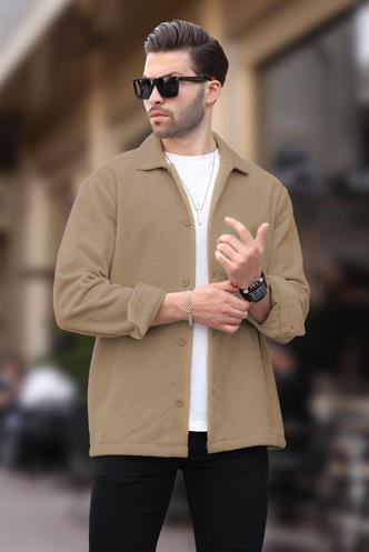 Camel Düğmeli Erkek Polar Gömlek 6753