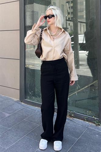 Mad Girls Oversize Beige Shirt MG1369