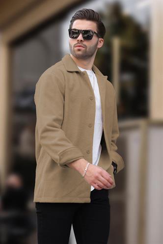 Camel Düğmeli Erkek Polar Gömlek 6753