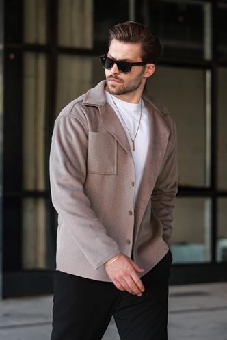 Camel Cepli Basic Erkek Polar Gömlek E6764