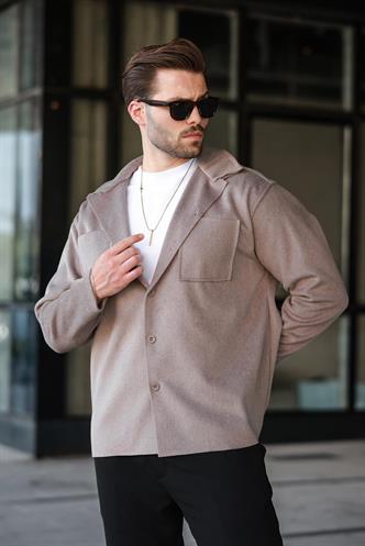 Camel Cepli Basic Erkek Polar Gömlek E6764