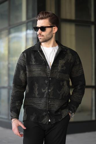 Haki Desenli Oduncu Erkek Gömlek 6727