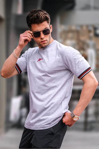 Men Basic Gray T-Shirt