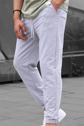 Gri Basic Paçası Lastikli Erkek Eşofman 5494