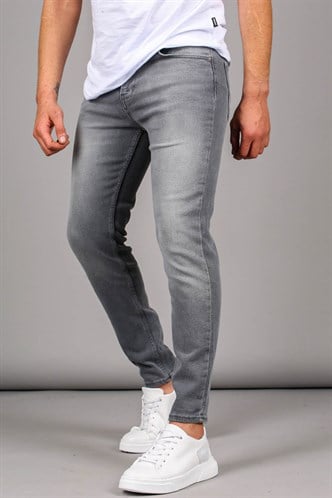 Gri Likralı Skinny Fit Erkek Jean 6323