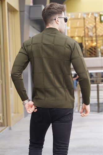 Khaki Turtleneck Knitwear Sweater 5784