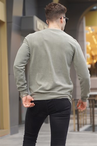 Khaki Basic Knitwear Sweater 5965