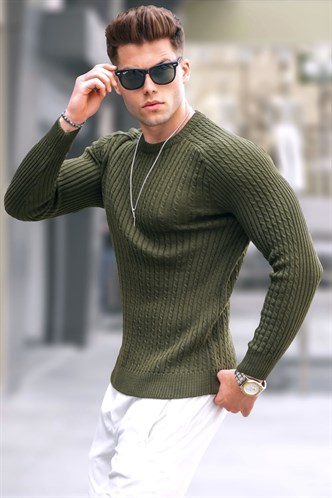 Khaki Knitwear Sweater 5760