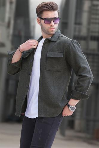 Haki Oduncu Erkek Gömlek 6726