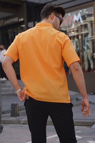 Hardal Basic Kısa Kollu Erkek Gömlek 5598