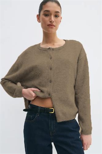 Vizon Rahat Kalıp Düğmeli Triko Kadın Hırka MG2552