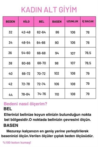 Mavi %100Pamuklu Geniş Paça Kadın Wide Leg Jean MG2623