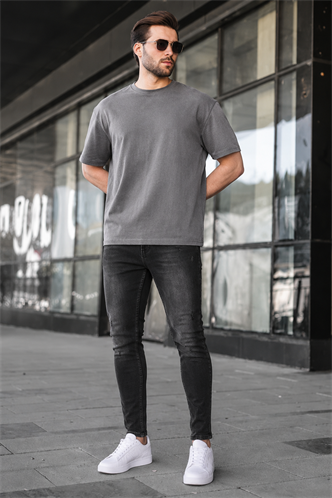 Black Straight Leg Jeans 6330