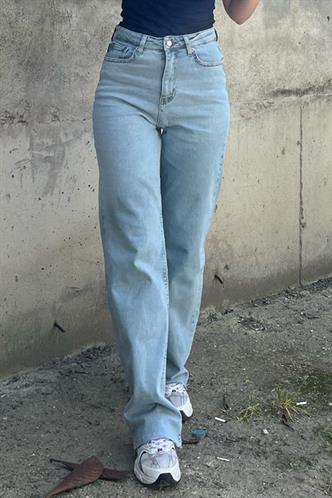 Mavi Büyük Beden Likralı Kadın Jean MG2060