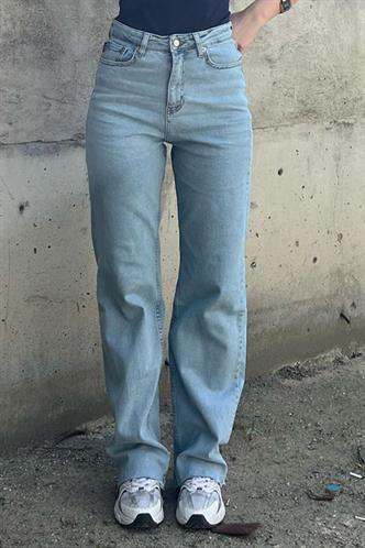 Mavi Büyük Beden Likralı Kadın Jean MG2060