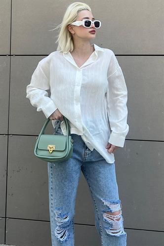 Açık Mavi Straight Fit Jean MG2031