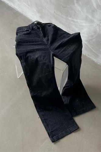 Füme Dökme Taş Model Kadın Jean Pantolon MG2272