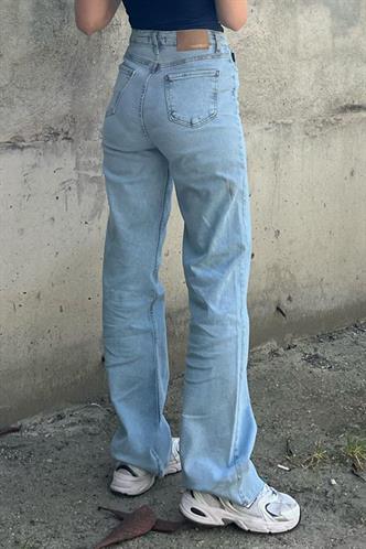 Mavi Büyük Beden Likralı Kadın Jean MG2060