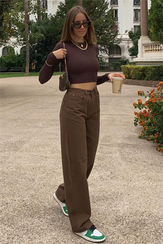 Koyu Kahverengi Palazzo Jean Mg1247