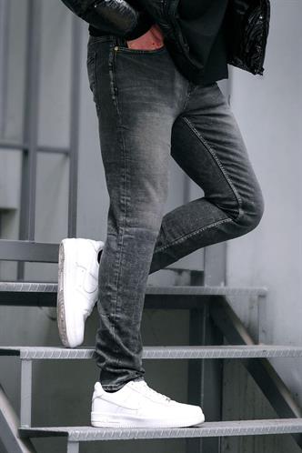 Antrasit slim fit Erkek Jean 6862