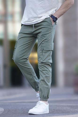 Madmext Mint Yeşili Dar Paça Kargo Cep Erkek Pantolon 5647