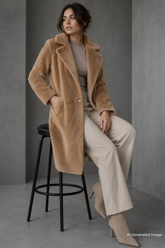 Camel Yumuşak Dokulu Peluş Kaban MG1971