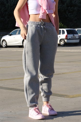 Marl Gray Oversize Raised Sweatpants MG1568