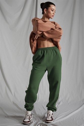 Women Khaki Oversize Sweatpants MG1235