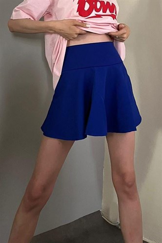 Women Lilac Pleated Basic Mini Tennis Skirt