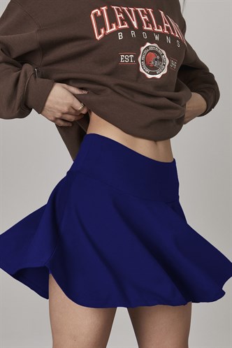Women Lilac Pleated Basic Mini Tennis Skirt