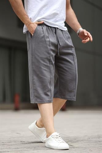 Füme Erkek Keten Kapri Şort 6538