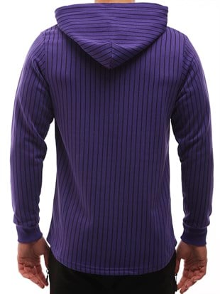 Kapşonlu Sweatshirt Mor 2825