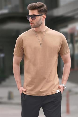 Kapuçino Regular Fit Basic Erkek Tişört 6131