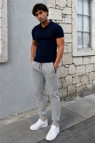 Gray Pocket Jogger Trousers 5484