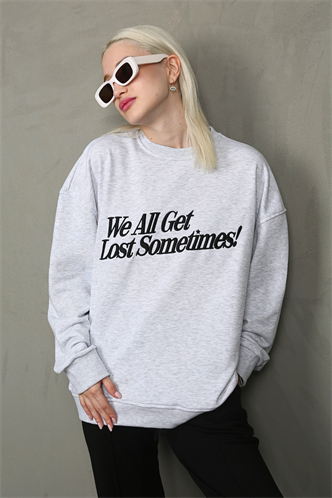 Karmelanj Baskılı Sweatshirt MG1901