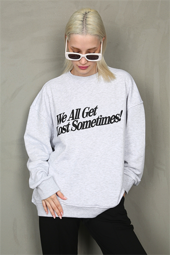 Karmelanj Baskılı Sweatshirt MG1901