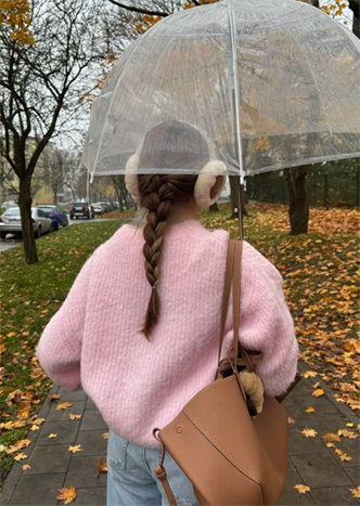 Pembe Oversize Kadın Triko Kazak MG2263