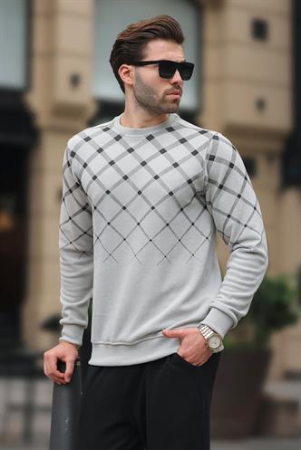 Dye Gray Designed Knitwear Sweater 6019