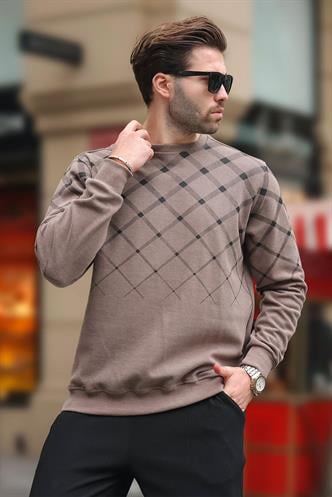 Camel Designed Knitwear Sweater 6019