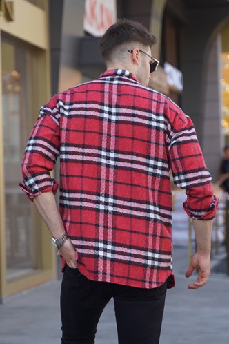Kırmızı  Regular Fit Oduncu Gömlek 5553