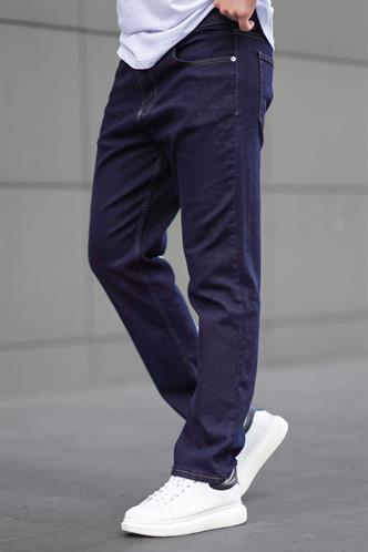 Koyu Mavi Straight Fit Erkek Kot Pantolon Jeans 6856