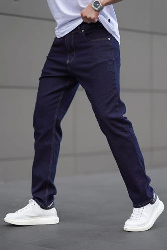 Koyu Mavi Straight Fit Erkek Kot Pantolon Jeans 6856
