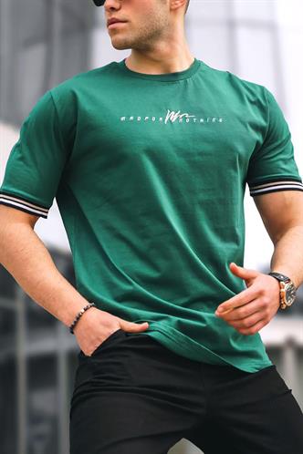 Men Basic Dark Green T-Shirt
