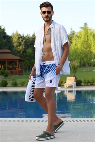 Navy Blue Basic Swim Shorts 5778