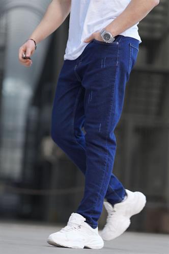 Lacivert Standart Fit Erkek Jean Pantolon 6375