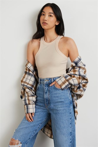 Mad Girls Bej Bodysuit MG1283