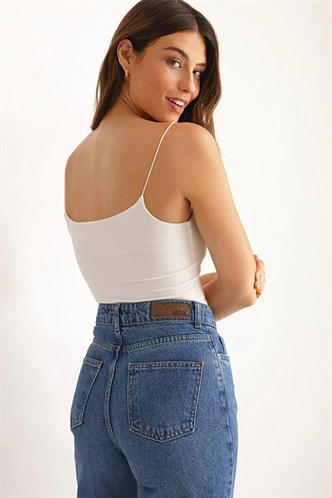 Mad Girls White Crop Top MG965