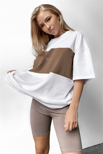 Mad Girls Beyaz Nakışlı Tişört MG1421